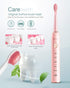 Electric Toothbrush for Adults, 5 Modes, 38,000 VPM Rechargeable, Dupont Brush Heads, Travel-Friendly, 1 Handle, Pink...