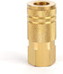 WYNNsky Air Coupler and Plug Kit, 1-pc 1/4'' FNPT Industrial Type Brass Air Coupler, 1-pc 1/4'' MNPT Industrial Type Zinc-Plated Steel Air Plug, A...