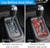 Bling Gear Shift Box Frame Cover Trim Sticker, Gear Shift Cover Bling Car Interior Accessories Compatible with Wrangler 2012-2018 (Red)...