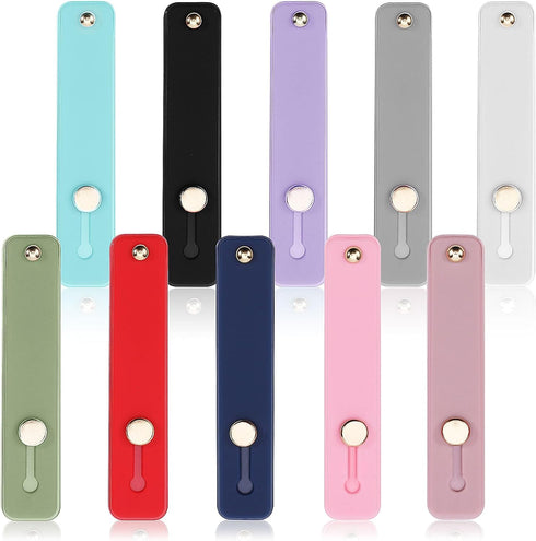 10 Pack Phone Loop Finger Holders Cell Phone Strap Silicone Phone Grip Holder Universal Finger Kickstand for Most Smartphones(Multicolor)......