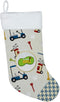 Caroline's Treasures SB3157-CS Golf Hole in One Christmas Stocking Fireplace Hanging Stockings Christmas Season Party Decor Family Holiday Decorat...