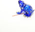 Handmade Mini 2" Glass Blue Frog Figurines Blown Glass Art/Miniature Animals/Collectible Figures Gift Ideas/Tiny Ornament Cool Stuff Decor N5...