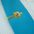 Harry Potter Hufflepuff Painted Crest Square Tie Bar Clip Clasp Tack Gold Color...