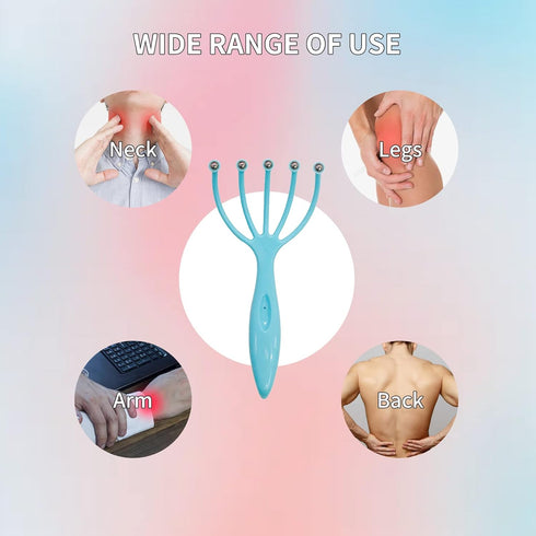 2Pack Head Massager for Hair Growth - Scalp Stimulating Handheld Massager for Deep Relaxation & Stress Reduction - Portable Spa Tool for Home, Off...