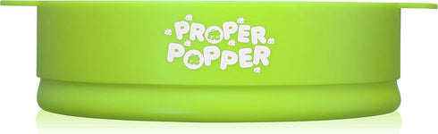 The Original Proper Popper Microwave Popcorn Popper, Silicone Popcorn Maker, Collapsible Bowl BPA Free & Dishwasher Safe - (Green)...
