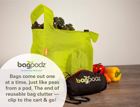 Sturdy Reusable Grocery Bags Foldable and Washable - Made From RipStop Nylon Hold 50lbs - Designed in USA Reusable Shopping Bags Inside a Compact ...