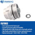 Oil Filter Housing Cap + Plug Compatible with Toyota Replace 15620-31060 15643-31050 1562031060 1564331050...