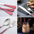 Travel Utensils with Case?Reusable Travel Cutlery Set with Case Stainless Steel Flatware Set for Camping 8pcs Including Dinner Knife Fork Spoon Ch...