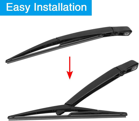 X AUTOHAUX Rear Windshield Wiper Blade Arm Set 305mm 12 Inch for Mercedes-Benz GLE AMG W166 SUV 2015 2016 2017 2018 2019...