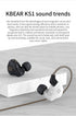 Kinboofi KBEAR KS1 Earphone, HiFi in Ear Monitor, Noise Canceling Earbuds Headphone Dynamic Headset with Detachable 2 Pin Cable (White No Mic)......