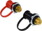 A-Team Performance - Color-Coded Battery Charger Post Comes in Pair, of 3/8 Inch Studs, 1 Black Cap and 1 Red Cap. - Compatible with Auto, Truck, ...