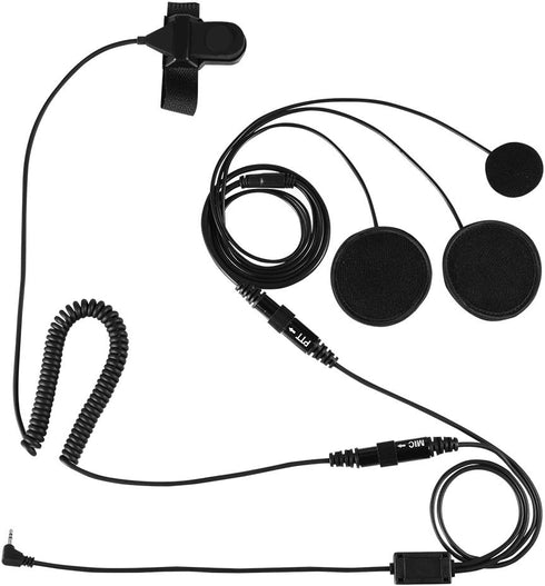 Motorcycle Helmet Headset Microphone PTT Earpiece Headset for Motorola Two Way Radio T5428 T6200C T5720...