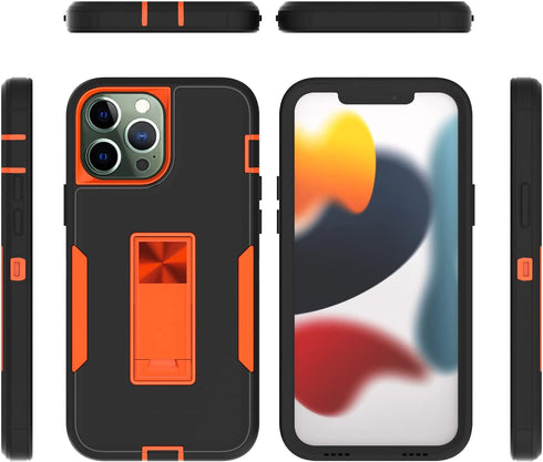 Designed for iPhone 12 Pro Max Case with Stand, Military Grade Drop Protection Work with Magnetic Car Mount, Dustproof Light Waterproof,Hybrid Har...