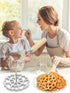 Bunuelos Mold,Aluminum Bunuelos Cookie Maker Mold with Wooden Handle, Detachable Rosette Iron Molds Set,Waffle Molds Funnel Cake Ring,Achappam Mol...