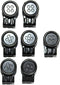 MELOTOUGH Supenders Botton Movable No Sew Button End Brace Clips Set of 7 (Black)...