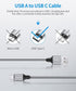 USB C Cable 3ft, 3-Pack, 3A Fast Charging, USB A to Type C Charger Cable Braided for iPhone 15 Pro Max/Plus, for Samsung Galaxy S24 S23 S22 S21 S2...