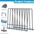 IDEATECH Reusable Silicone Bags Rack, Drying Rack for Storage Bags, Stainless Stand for Reusable Freezer Bags, File Organizer Desktop Storage Book...