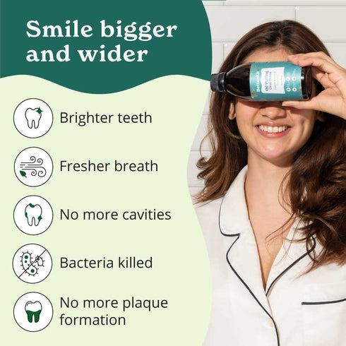 Oil Pulling Made with Natural Ingredients for Oral Care and Teeth whitening (237 ml) - Oil Pulling for Teeth and Gums with Goodness of Coconut & C...