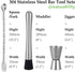 Muddler for Cocktails, 10'' Cocktail Muddler for Cocktails with Cocktail Spoon Long Handle and Jigger 0.5/1 OZ, Bar Accessories Tools for Mojitos ...