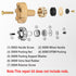 RK-14MH Outside Faucet Repair Kit Metal Handle Compatible with Woodford Model 14,Model 18...