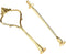 Cake Cupcake Tray Stand Handle Fruit Plate Hardware Fitting Holder, 2-Tiers Crown-Gold...