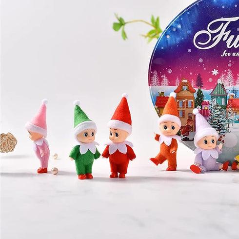 Baby Elf Mini Tiny Toddler Elves Kid Craft Babies Doll Decoration Accessories for Girls Boys Kids Adults (Red)...