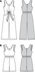 Burda Style Misses' Sleeveless Jumpsuit and Romper, Code 6134 Sewing Pattern Kit, Sizes 8-18, Multicolor...