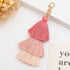 POYAMUSE Boho Colorful Tassel Keychain - Bohemian Layered Fringe Key Ring for Women Girls Car Key Handbag Purse...