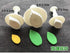 FD-010 Veined Rose Leaf Plunger Cutter Tool Cake Decorating Fondant Plunger Embossing Tool, Set of 3, White...