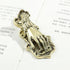 Vintage Lady's Hand Shaped Book Clip Gold Metal Paper Clip Document Storage Metal Clip Journal File Clip for Office School Home DIY Use (Antique B...