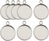 30 Pcs Fit 20mm Stainless Steel Round Blank Bezel Pendant Trays Base Cabochon Settings Charms for Jewelry Making (10166-20mm-30pcs)...