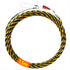 Fish Tape 49FT Wire Fishing Tools 6.0mm Diameter 3 Wires Twisted with Guide Spring, Ideal for Wire Fishing Black and Yellow 15m...