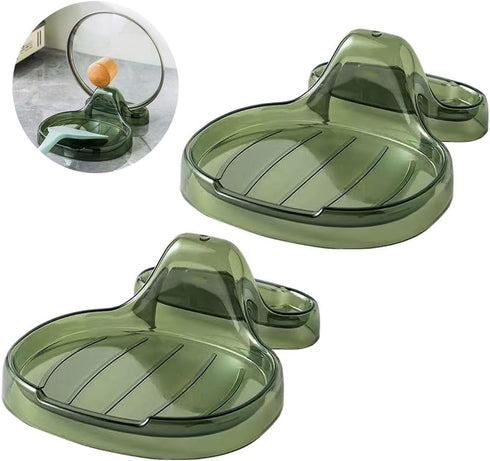 2 Pack Spoon Rest for Multiple Utensils & Lid Holder, Utensil Rest for Kitchen Counter, Cooking Spoon Holder with Drip Pad for Stove Top, Utensil ...