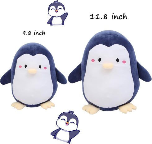 Penguin Plush Pillow, Soft Penguin Stuffed Animal Hugging Pillow Toy Gifts for Birthday, Valentine, Christmas, 9.8 Inch...