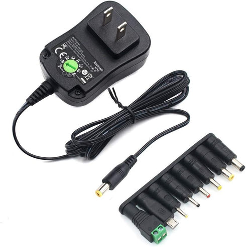 12W Universal Power Supply 12V 9V 7.5V 6V 5V 4.5V 3V 1A AC to DC Adapter for Led Strip Router Speaker CCTV Camera Tablet Radio 3 to 12 Volts 1000m...