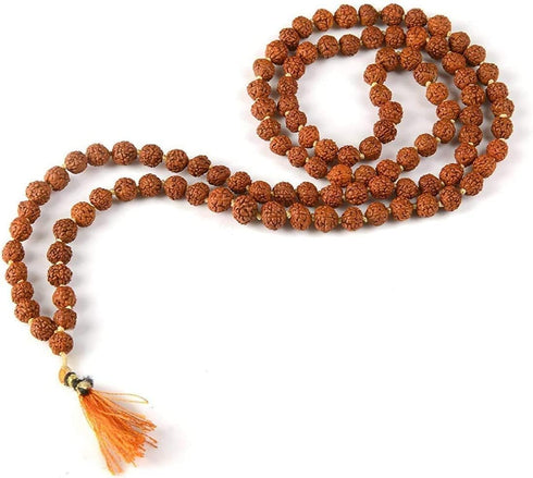 Nepali Rudraksha Mala with Certificate for Wearing and Japa Mala (5 Mukhi Mala, 108 Beads Mala)....