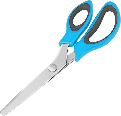 Pinking Shears, Professional Zig Zag Scissors, Pinking Scissors with Rubber Grips and Ultra-Sharp Blade, Great for Many Kinds of Fabrics and Paper...