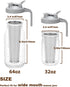Cold Brew Coffee Filter with Pour Spout Lid for 32 OZ Wide Mouth Mason Jar, 304 Stainless Steel Strainer with Seal Ring for Iced Drinks, Sun Tea I...