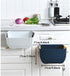 Hanging Folding Mini Trash Can for Kitchen Cabinet Door, Small Collapsible Garbage Bin Under Sink,Wall Mounted Waste Bin- Container Cabinet/Bedroo...