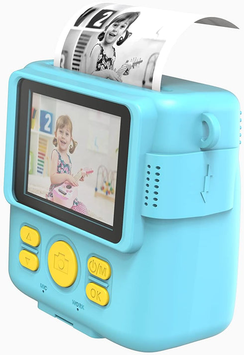 5 Rolls Print Paper for WEEFUN Instant Print Camera Kids Camera 1080P HD Digital Camera to Age 6-12 Boys and Girls Birthday Gifts...