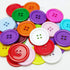 Chenkou Craft Mix Color Plastic Resin Circle Big Button 4 Holes DIY Craft Sewing 30mm 40pcs(Mix, 1 1/4"(30mm))...