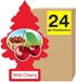 LITTLE TREES Car Air Freshener | Hanging Paper Tree for Home or Car | Wild Cherry | 24 Pack...