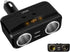 LIHAN 2 Socket Cigarette Lighter Adapter, Car Charger Plug Splitter with Dual USB Ports, 12V/24V Meter Monitor, Compatible with iPhone, LG, HTC, S...