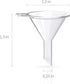 Dollet 50 Pack Mini Funnel for Essential Oil Bottles, Small Funnels for Lab Bottles, Sand Art, Perfumes, Spices, Powder Funnel and Recreational Ac...