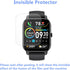 Compatible for Nerunsa P66D 1.85" Smart Watch Screen Protector (6 Pack) Compatible for Poounur P66E Smartwatch Flexible Full Coverage Clear TPU Fi...