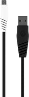 Skullcandy Line Micro USB Cable / Charge your Android Phone, Speaker, Headphones and more / USB to Micro USB Cable - 4ft Black/White...