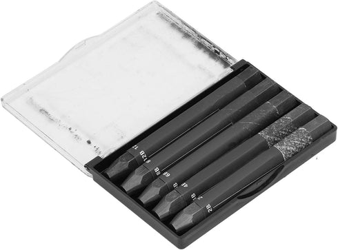 Zerodis 5Pcs Graphite Sticks Water Soluble Environmentally Friendly Hex Rod Graphite Stick Set Art Drawing Supplies for Sketch Shading Pencils Art...