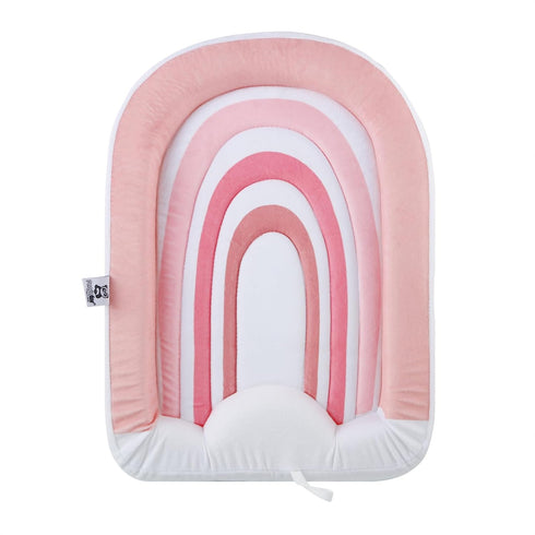 PandaEar Baby Bath Pad for Infant Newborn | Bath Seat Soft Rainbow Cushion Mat for Sink Bathtub Essentials Shower Gift (Pink)...