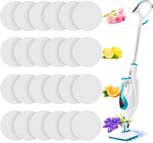 Maitys 24 Pieces Replacement Steam Mop Scent Disc Practical Fragrance Scented Pads Fragrance Discs, Compatible with Powerfresh and Symphony Series...