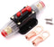 100A Audio Inline Circuit Breaker 12V, Auto Fuse Holder 100 Amp with Manual Reset for Car Audio RV Home Marine Boat Truck, with Tubular Ring Termi...